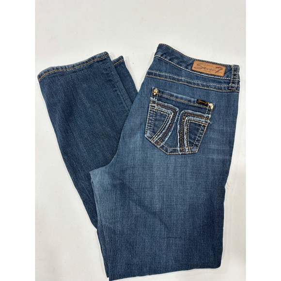 Seven7 Denim - Seven7 Blue Boot Cut Denim Jeans, See Measurements For Woman’s Size